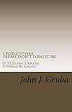 I Forgot You, Please Don't Forget Me: If I Couldn't Laugh, I Would Be Crying by John J Gruba
