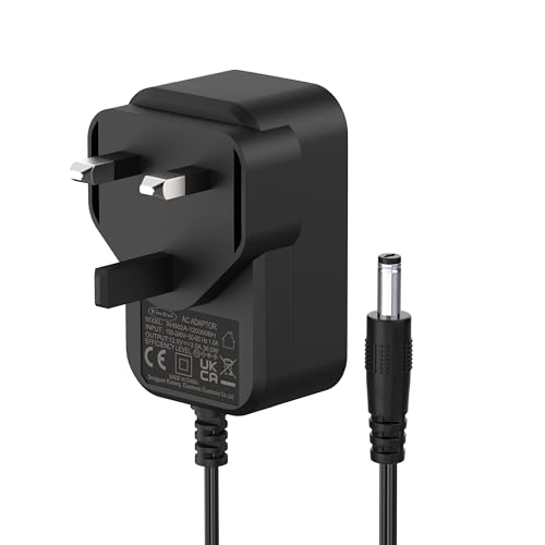 12V 3A 36W Power Supply Cable Adapter Compatible With LED Monitor Camera | CCTV Security Camera, LED Strip Lights, LCD Monitor, Audio/Video, Router, Security Camera, UK plug, Wall Charger【5.5*2.1mm】