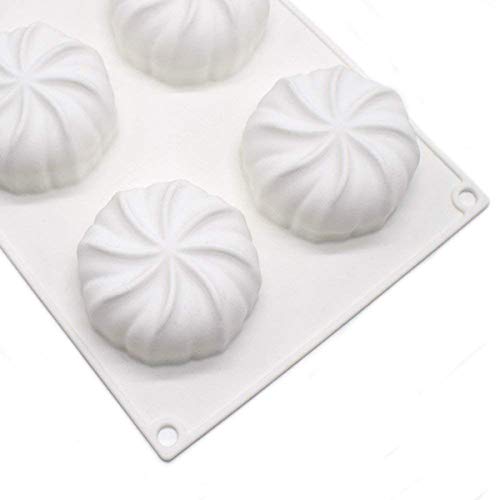 OCPO Kitchen 3D Pumpkin Mold Silicone Handmade Baking Molds -Mousse Cake Chocolate Pastry Jelly Ice Cream Candy Fondant Molds-DIY Baking Cake Decorating Tools -Food Grade Cupcake Mould (6 Even Lantern