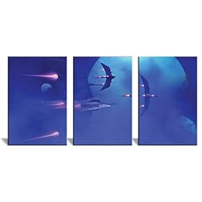 NWT Canvas Wall Art Deep Space Universe Painting...