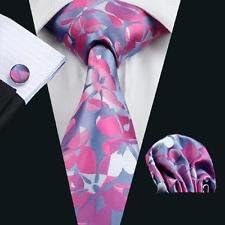 Blazers Proforms Costumes VDL67003 Men Accessories Full Sets of Necktie + Hankerchief + Cufflinks party purple necktie business