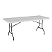 Lifetime 22901 Folding Utility Table, 6 Feet, White Granite