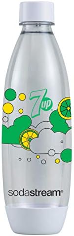 Sodastream Pack Spécial Machine Spirit Noire Plastique, Une Bouteille 1L, Une Bouteille FUSE 7UP et 2 Concentrés 7UP