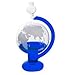 Ambient Weather BA30806 Etched Globe Storm Glass Barometer w/Drip Cup