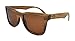 Zebra Wood Sunglasses, Wooden Sun Glasses for Men & Women, Trendy Unisex Shades (with Tea Colored Lenses)