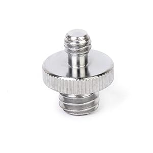 SHOPEE Branded Standard 1/4″-20 Male to 3/8″-16 Male Threaded Camera Screw Adapter Tripod Screw Converter, 1/4 to 3/8