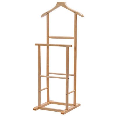 Men's Valet Coat Rack Executive Clothes Suit Hanger Stand Organizer - Thumbnail 2