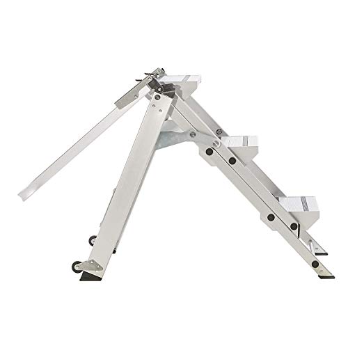 Xtend & Climb WT3 Contractor Series Folding Stool with Handrail, 3-Step, Aluminum - Thumbnail 5