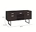 Coaster Home Furnishings - Lawtey - Wood - 5-Drawer Credenza with 2 File Drawers, 3 Top Drawers, Adjustable Shelf, Open Shelved Compartmen and U-Shaped Legs - Home Office - Cappuccino - 801522