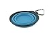 Dexas Popware for Pets Collapsible Travel Cup, Small, Gray/Blue
