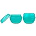 Beauticom 12 Pieces 30G/30ML (1 Oz) Teal Frosted Container Jars with Inner Liners for Scrubs, Oils, Salves, Creams, Lotions, Medication, Cosmetics - BPA Free