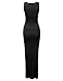 JJ Perfection Women's Sleeveless Ribbed Knit Bodycon Maxi Dress