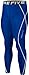 New 054 Skin Tights Compression Leggings Base Layer Blue Running Pants Mens (M)