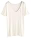 SheIn Women's Summer Short Sleeve Loose Casual Tee T-Shirt White Small