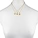 Lux Accessories Gold Tone Emoji Smiley Faces Novelty Charm Necklace Set (3PCS)