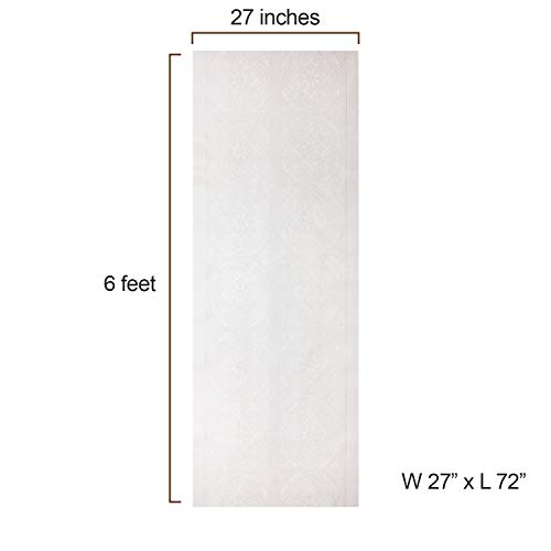 Resilia Mediterranean Pattern Premium Clear Plastic Floor Runner