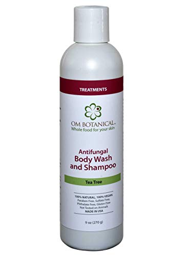 Antifungal Body Wash Organic Tea Tree Oil Soap for Men, Women | All Natural Remedy For Athletes Foot, Body Odor, ToeNail Fungus, Jock Itch, Yeast Infection, Body Acne, Eczema