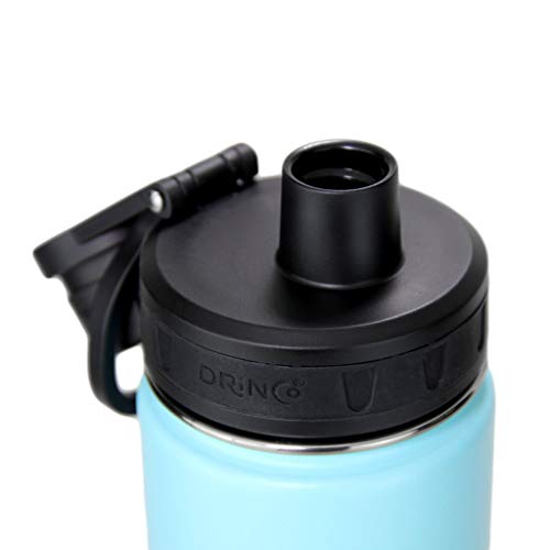 DRINCO Stainless Steel Water Bottle Spout Lid Vacuum Insulated Double Wall Water Bottle Wide