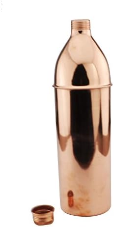Qubic Inc@Copper Thermos water Bottle with Lid for Health Benefits Yoga