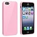 EVERMARKET(TM) TPU Rubber Skin Case Compatible with Appleå iPhoneå 5 / 5S, Light Pink Jelly
