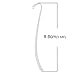 Housweety 15 Pcs Silver Plated Bookmark with Loop 86mm
