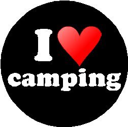I Love (heart) camping 1.25