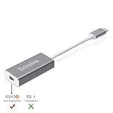 HecToo USB-C to Mini Displayport Adapter for MacBook Pro 2017, Smolink USB 3.1 Type C to Mini-Displayport Adapter Cable 4K 60Hz for MacBook Pro 2016, ChromeBook Pixel - Grey