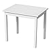SEI Furniture CR1206 Weather Resistant Hardwood Outdoor End Table, Crisp White
