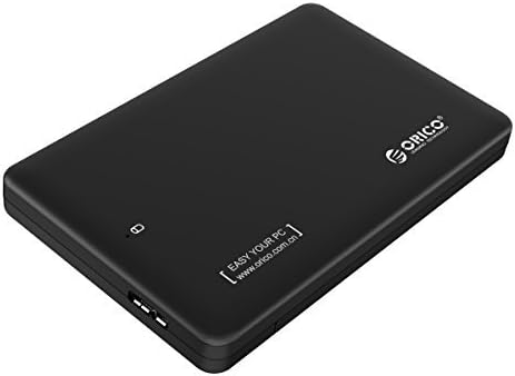 LEVREA 2.5" External Hard Drive Enclosure, USB 3.0 to SATA with for 2.5" HDD and SSD up to 2TB, Tool-Free Installation, Support UASP - Black