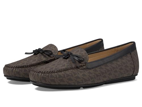 Michael Kors Women's Juliette Moc, Brown/Black, 11