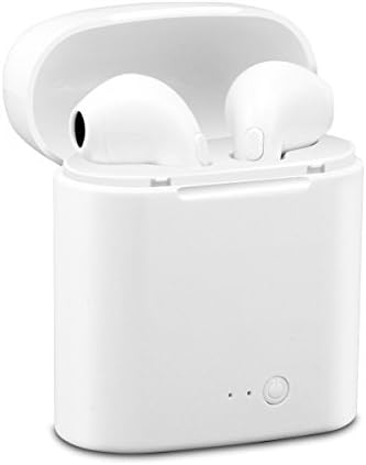 Bluetooth Earbuds, Weesound Bluetooth Headsets Stereo In-Ear Earpieces with 2 Wireless Built-in Mic Earphone and Charging Case for iPhone Samsung and Most Smartphones,White