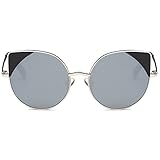 SojoS Kids Cat Eye Round Sunglasses For Girls UV Protection Mirror Lens SK101 SK301 SK302 SK303