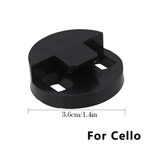 XuanL Round Rubber Cello Mute Dual Holes Double Bass Violoncello Silencer Music Instrument Accessories - Thumbnail 2