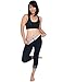 Delfin Spa Women's Heat Maximizing Neoprene Exercise Anti-Cellulite Capris, Black/Black, Small