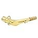 ammoon Alto Saxophone Sax Bend Neck Brass Material with Cleaning Cloth Saxophone Accessory
