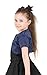 BlackButterfly Kids Satin Short Sleeve Bolero Childrens Girls Shrug (Midnight Blue, 13-14 YRS)