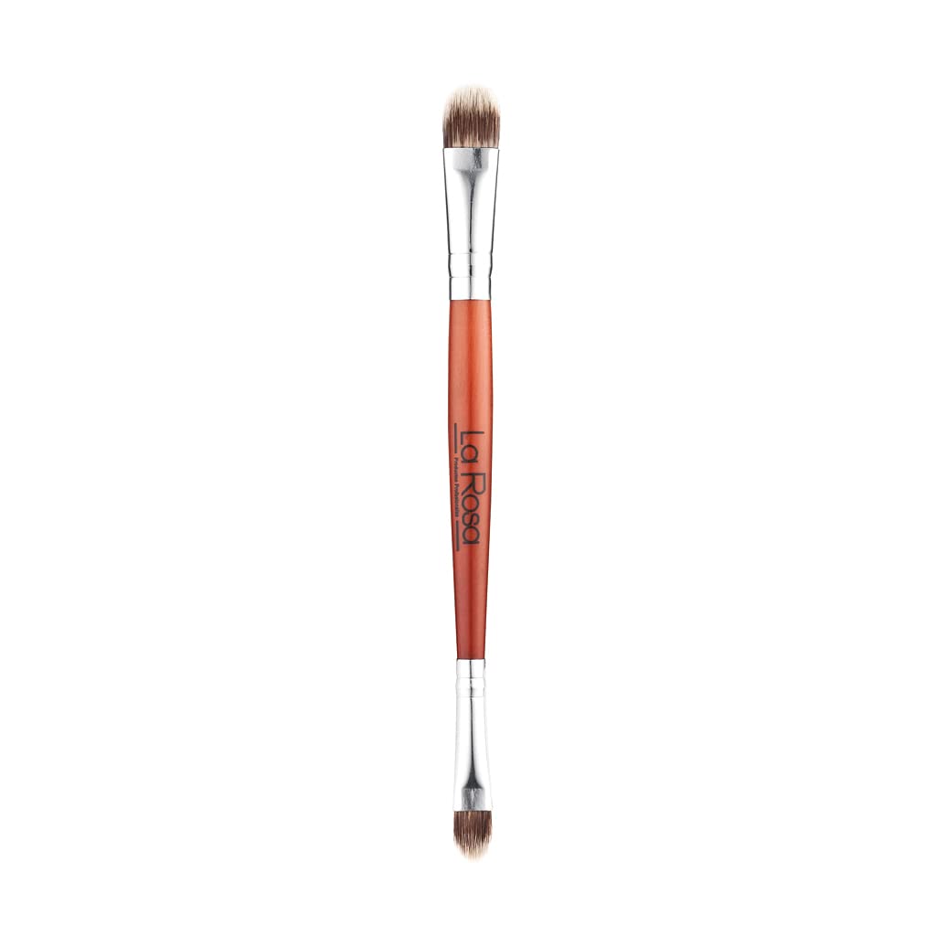 La Rosa Professional Wooden Double Eye Shadow Brush
