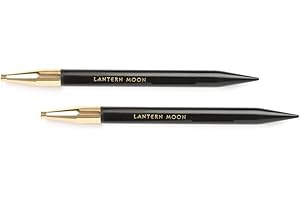 Lantern Moon Interchangeable Tips Ebony, 5" / 12.5 cm (7 US / 4.50 mm)