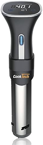CookTech Sous Vide Digital Circulator Cooking Machine - Immersion Precision Pump Cooker with Timer for Vacuum Bag Cooking in Water Using Kitchen Small Pot and Food Containers, Great for all Food