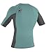 O'Neill Men's Premium Skins Upf 50+ Short Sleeve Rash Guard, Mineral/Graphite/Mineral, Medium