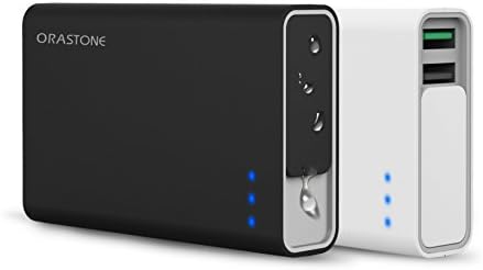 orastone Portable Charger 10000mAh Power Bank (External Battery) with QC 3.0 Qualcomm Quick Charge 3.0 & Water Resist & Dual USB for iPhone, iPad, Samsung Galaxy and More