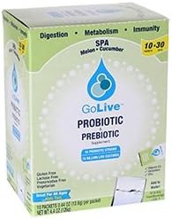 Golive Probiotic and Prebiotic Spa Melon Cucumber Supplement Packet, 0.47 Ounce - 10 per pack -- 1 each.