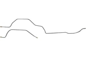 Inline Tube Replacement For 1976-81 Camaro Firebird Power Disc Rear Axle Brake Line Kit, 2pc, OE Steel