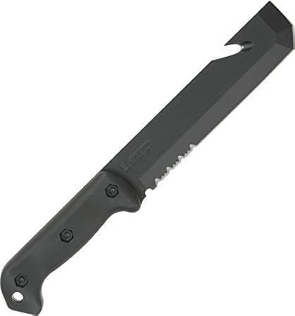 Becker Tac Tool, Black GFN Handle, Black Blade, Combo Edge