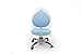ApexDesk ALSC2533-BL Little Soleil DX Series Children's Height Adjustable Chair, Blue