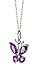 TFSM Butterfly Necklace (Amethyst Shades - Purple)