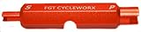 Valve Core Removal Tool for Presta & Schrader Tubeless Cycling Tires 5mm Wrench Flats