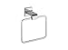 Delta Ara (1-Pack) Hand Towel Holder Polished Chrome Towel Racks for Bathroom Wall Square Towel Ring Holder for Bath Towel Hanger for Kitchen, Bathroom Accessories 77546