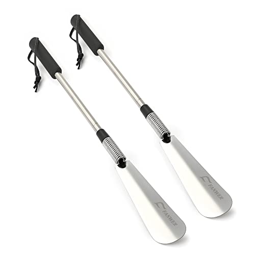 Shoe Horn Long Handle for Seniors, Set of 2, Extendable (16