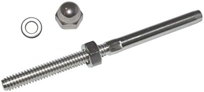 Stainless Steel End Fitting for Cable Railing system - for 3/16" Cable (QTY 24)